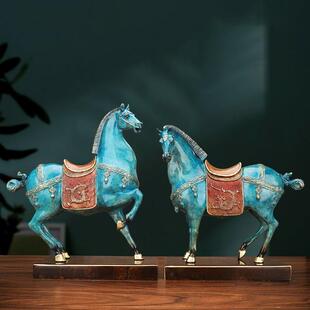 铜唐马摆件马到成功生肖马摆设客厅装饰品办公室摆件