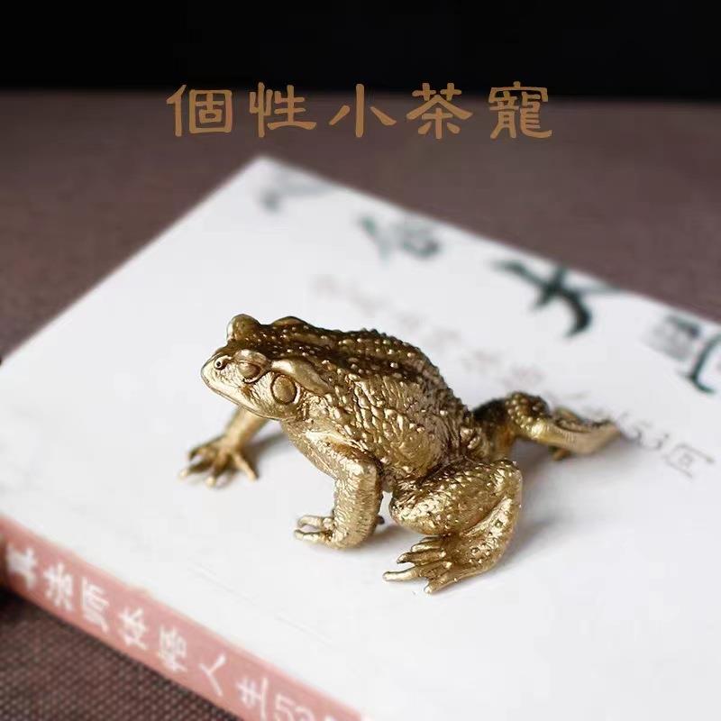 铜金店摆铜蛤蟆00件招财家三足蟾蜍纯铜蛤蟆铺开业礼品居客厅风水