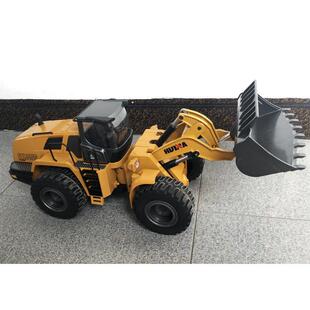 汇纳583遥控合金推土车合金装载机商用游乐模型电动玩具工程车car
