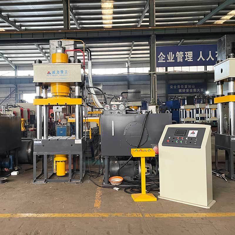 威力重工自行车球头冷墩液压机200吨铝合金球阀冷挤压成型油压机