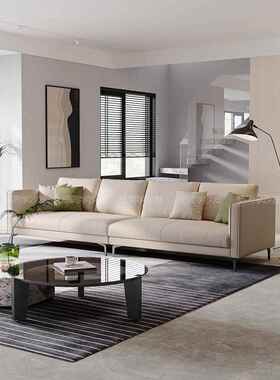 轻奢约KJB11布现代纳米免洗科技布沙小户型客厅组合直简排公发寓