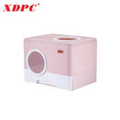 盆 厕所砂防臭猫照相机猫出全封闭 外溅猫厕所顶特大号新款 防式