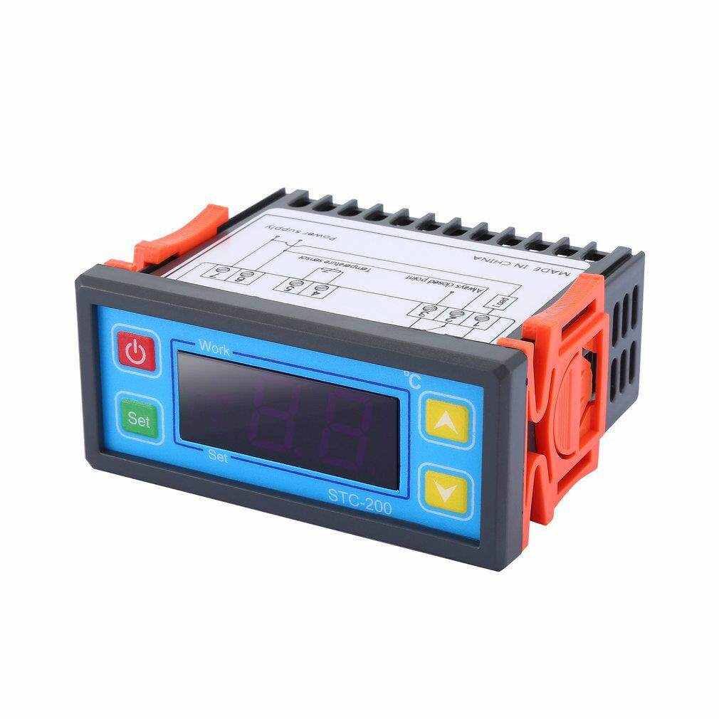 STC-200温度控制器制冷制热报警通用冷库海鲜机电子宠物箱温控器