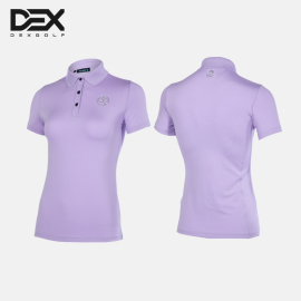 DEXGOLF韩国高尔夫服装女短袖T恤夏季时尚运动速干修身翻领Polo衫