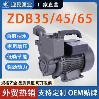 ZDB系列增压自吸泵离心泵高扬程大流量抽水泵220V家用管道增压泵