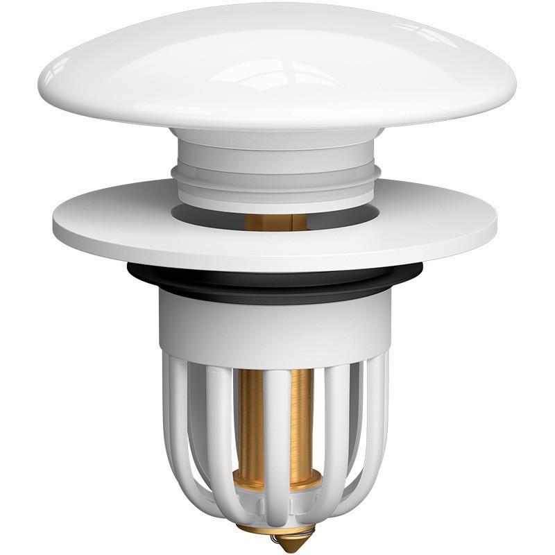 洗手盆通用按压陶瓷弹跳下水器