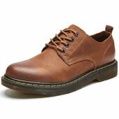 牛筋底马大头低帮英伦工鞋 缝鞋 制 磨砂皮装 高档春秋男真皮休闲皮鞋