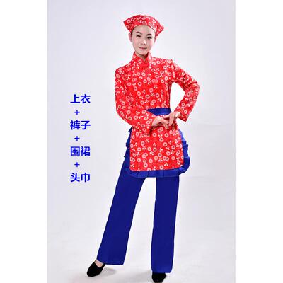 正品阿庆嫂话剧铁梅村姑女演演出服农村抗战女民兵李奶奶小品采茶
