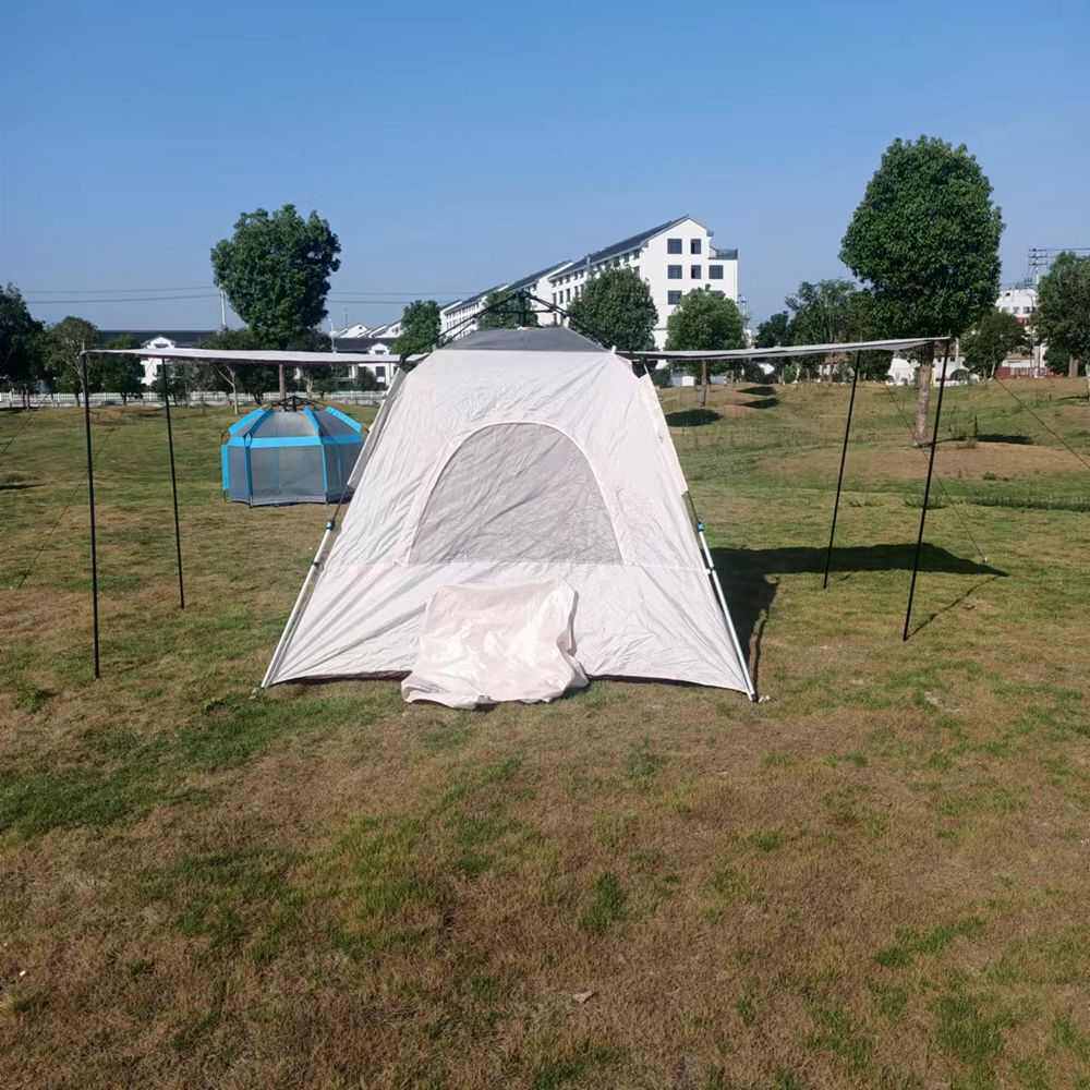户外帐篷全自动折叠四角帐露营伸缩铝杆帐篷纱网免搭建防雨遮阳棚