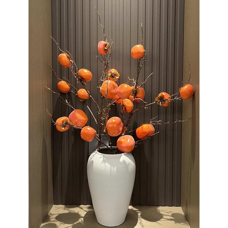 景德镇白色简约现代陶瓷花瓶冬青银柳插花水培罐客厅家居装饰摆件