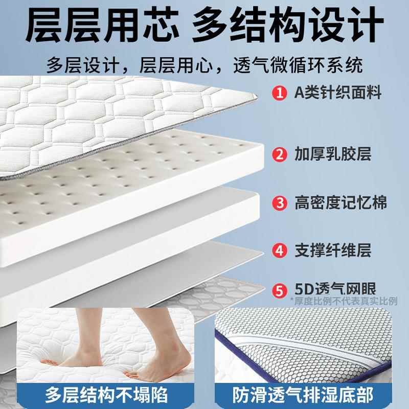 乳床垫垫遮盖物家用软胶垫租房榻榻米宿舍学生F989569T子单人海绵