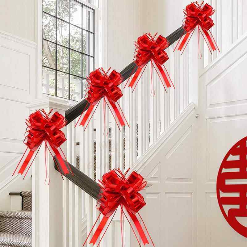 结婚楼梯纱幔套装创意婚礼拉花婚房装饰布置楼梯扶手婚庆用品大全