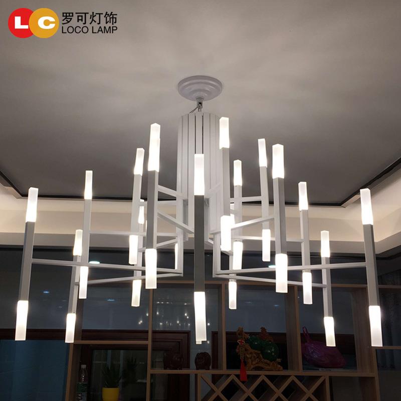 现代简约家用卧室大厅客厅吊灯餐厅灯咖啡北欧Chandelier创意设计