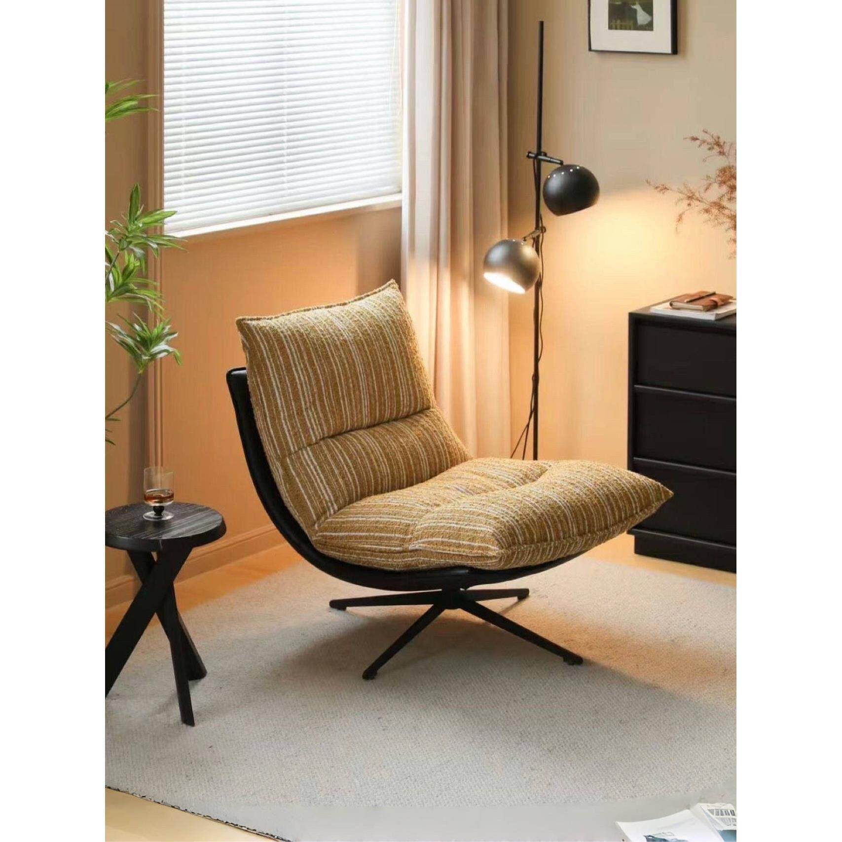 休闲 椅单人沙发椅可拆洗覆古简约阳台午休椅懒人360旋转懒人沙发