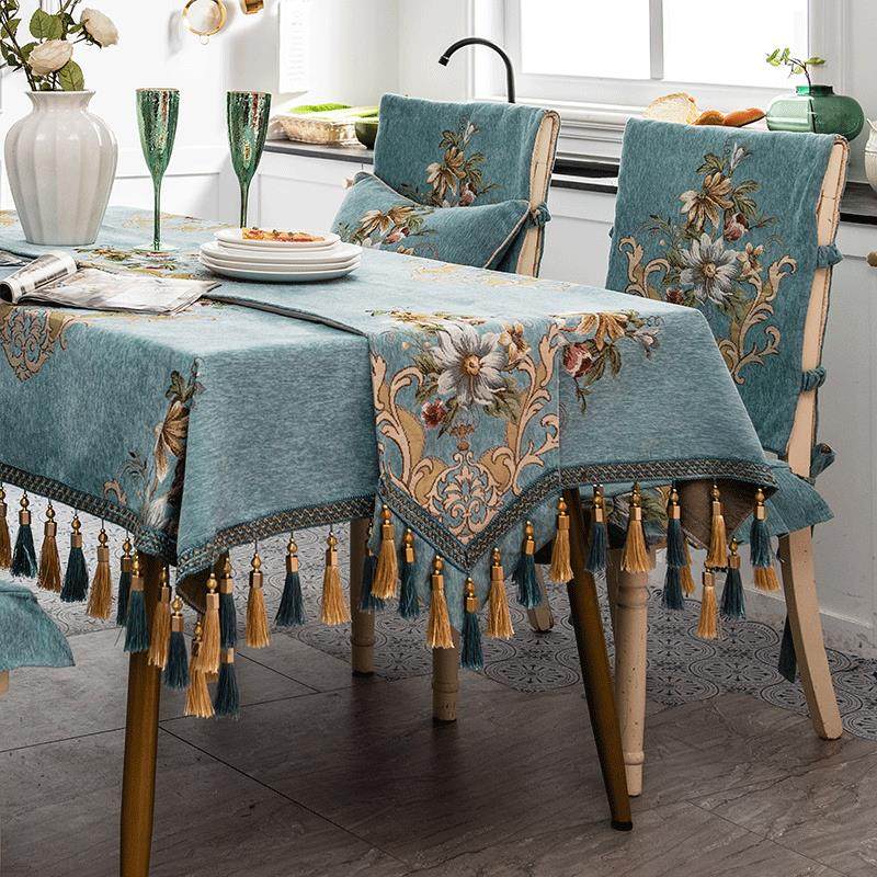 长方形桌布欧式家用美式复古电视柜盖布桌旗椅套椅垫套装餐桌台布,居家布艺,桌布,淘宝优惠券,粉丝福利购,淘宝优惠卷