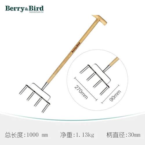 正品花小花白园肥艺大铲叉家用种种菜松土挖掘大堆工具BerryBird