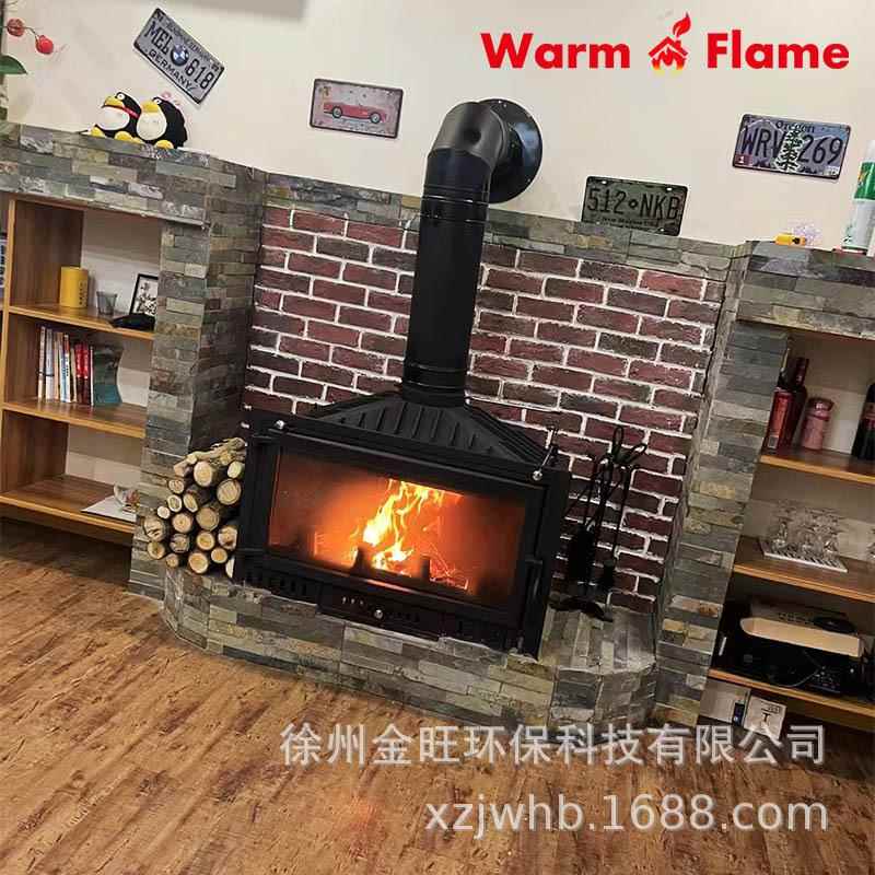 真火壁炉村取暖炉式铸铁壁建RF-02炉燃木欧别墅自房嵌入式壁炉柴