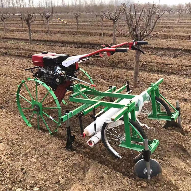 自走式地膜机西瓜花生农用覆膜机土地膜覆盖机宽窄可调