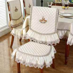 新中式桌椅套罩坐垫保护套凳子垫套装四季通用屁股垫厚防滑餐椅垫