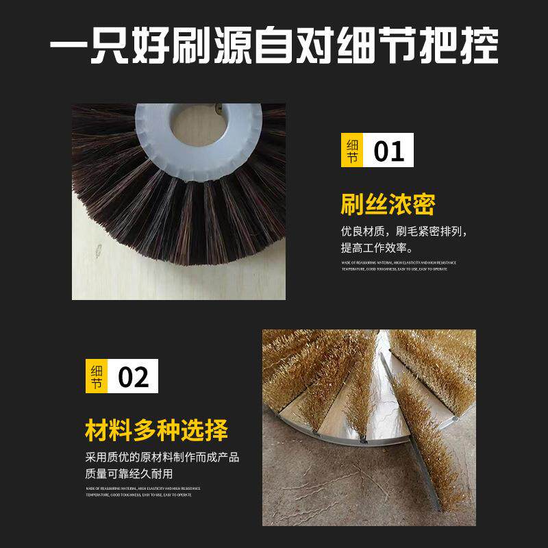 厂家供工业清筒洗应尼龙丝滚刷 防静电尘除空无品牌/心圆形毛刷轮