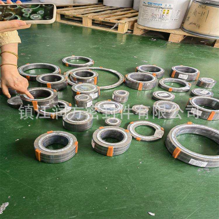 不锈钢带内外环金属缠绕垫片 316L不锈钢缠绕垫片