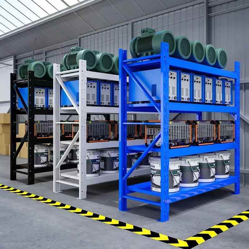 仓库重型货架横梁式中型货架库房仓储置物架金属货架电商展示架子