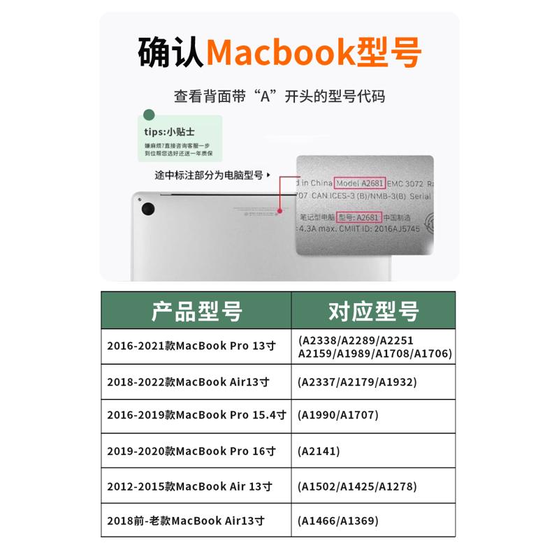 苹果macbookpro13.3屏幕膜air14笔记本M1Pro绿光护眼电脑保护贴膜