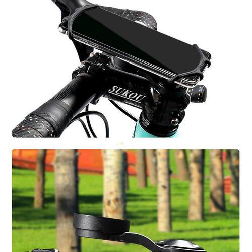 适用Garmin佳明Bryton行者xoss码表支架把立防震手机底座骑行装备