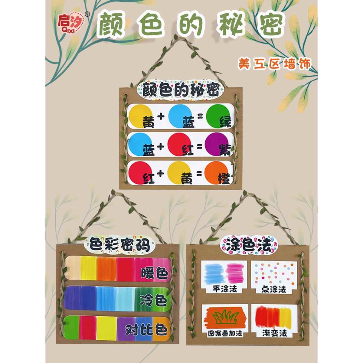 幼儿园手工制作投放材料包美工区区域创意美术区角环创吊饰装饰牌