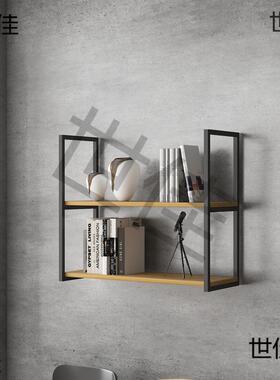 墙上GMDs8kNx物架书架货铁艺壁挂展示多层架架简约工业风置吧台酒