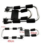 合金皮车顶架李铝合金车架子可拆可折叠车顶架冲浪板划艇行独木舟