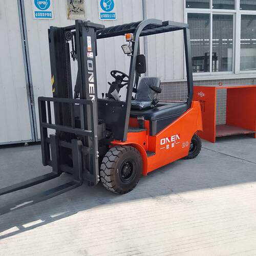 欧能全电动自动升降叉车2吨/吨四轮堆高叉车座驾式新能源叉车