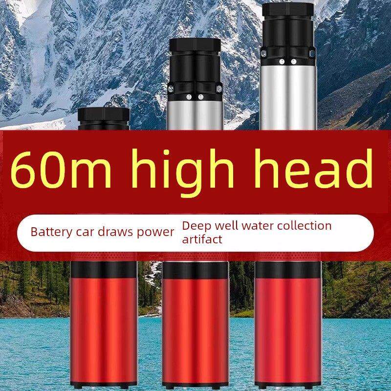 高扬程小型深井泵48v60V电动电瓶车抽水泵农用灌溉专用直流潜水泵