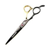 6.0寸黑金色左手剪平直剪专牙左剪打薄FREELAND剪撇子剪刀剪业左