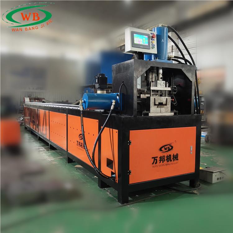 6米控6#槽钢三面冲孔机全自动打角1钢扁钢自动全自动冲送料冲数孔