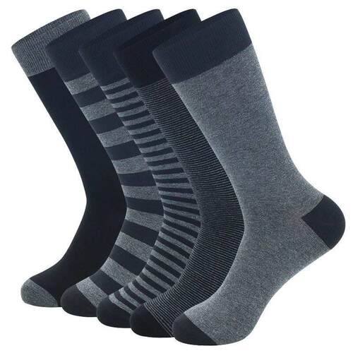 5 Pairs Large Size Fashion Business Men Dress Socks High Qua