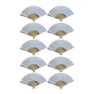 Fan White Paper 10x for Folding Hand Performance Bamboo