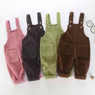 连体裤 婴儿背带裤 3岁灯芯绒套装 可开档1 a类秋款