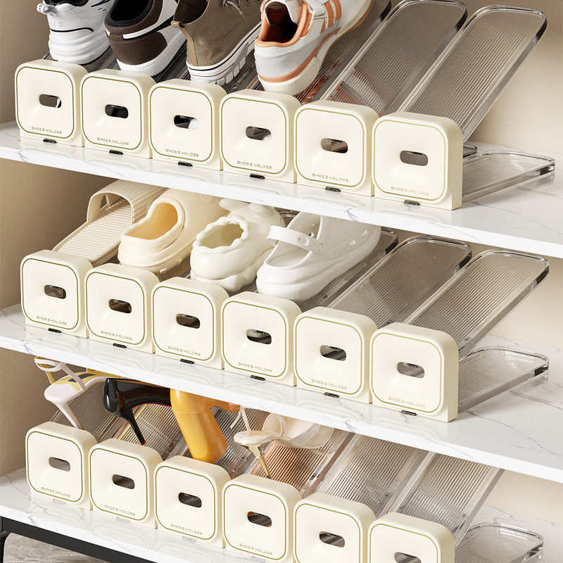 可调节鞋托家用鞋子收纳架鞋柜双层置物架一体式放鞋架收纳