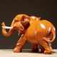 木雕摆件大象一对实木质雕刻书架酒柜摆设红木工艺品客厅家居装 饰
