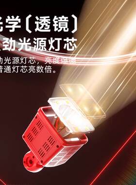 户外爆款远程强光led方探照灯 适用牧田米沃得伟工匠百得18V电池