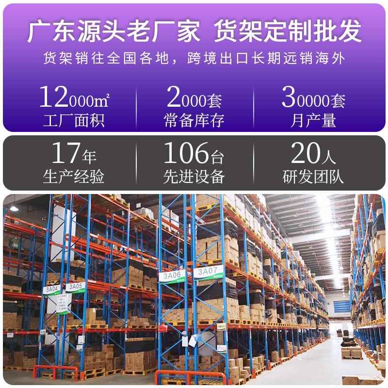 仓储货架工库0房货架50公斤承重60厂宽层仓储3置物铁架子