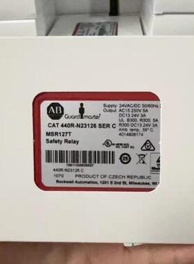 AB罗克韦尔安全继电器MSR127T 440R-N23126全新原装正品现货议价