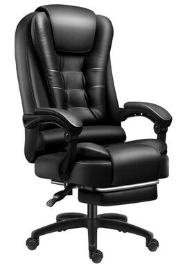 电动按摩办公椅家用舒KX-64047久坐商务板靠背椅椅子可躺适办公室