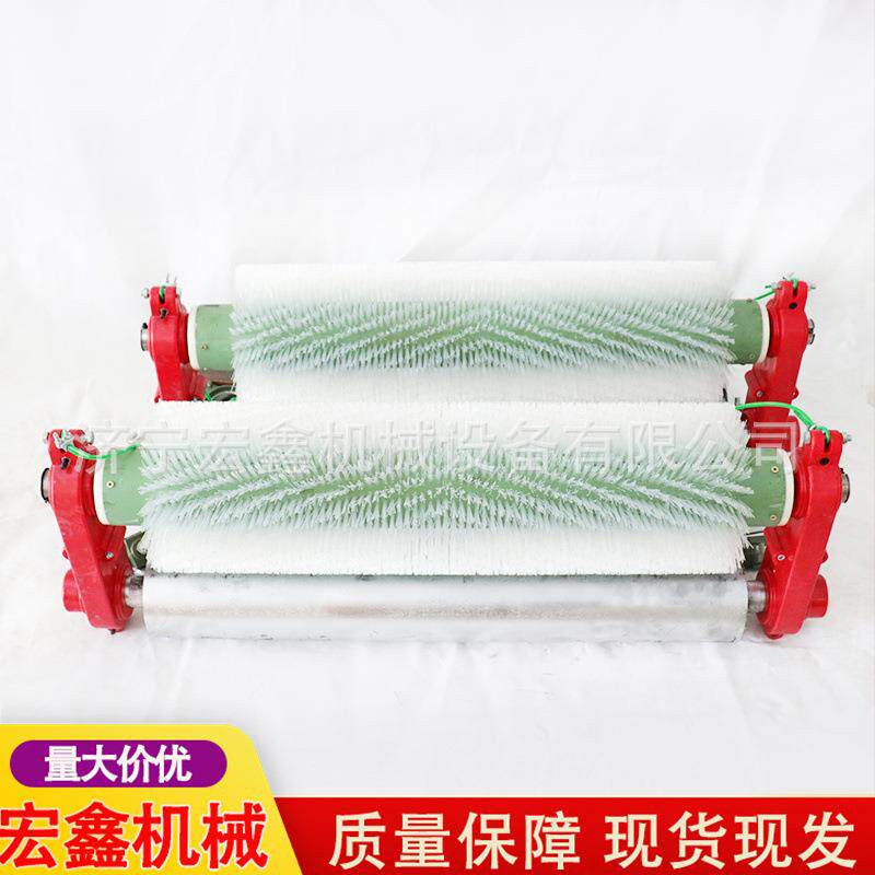 皮带机无动力清扫器输送机用尼龙毛刷清扫滚刷器粉尘清扫器