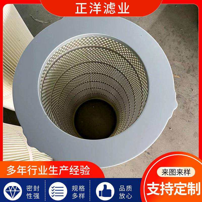 覆膜滤芯带小耳朵滤筒喷砂涂装抛丸机聚酯纤维除尘器耐酸碱滤清器