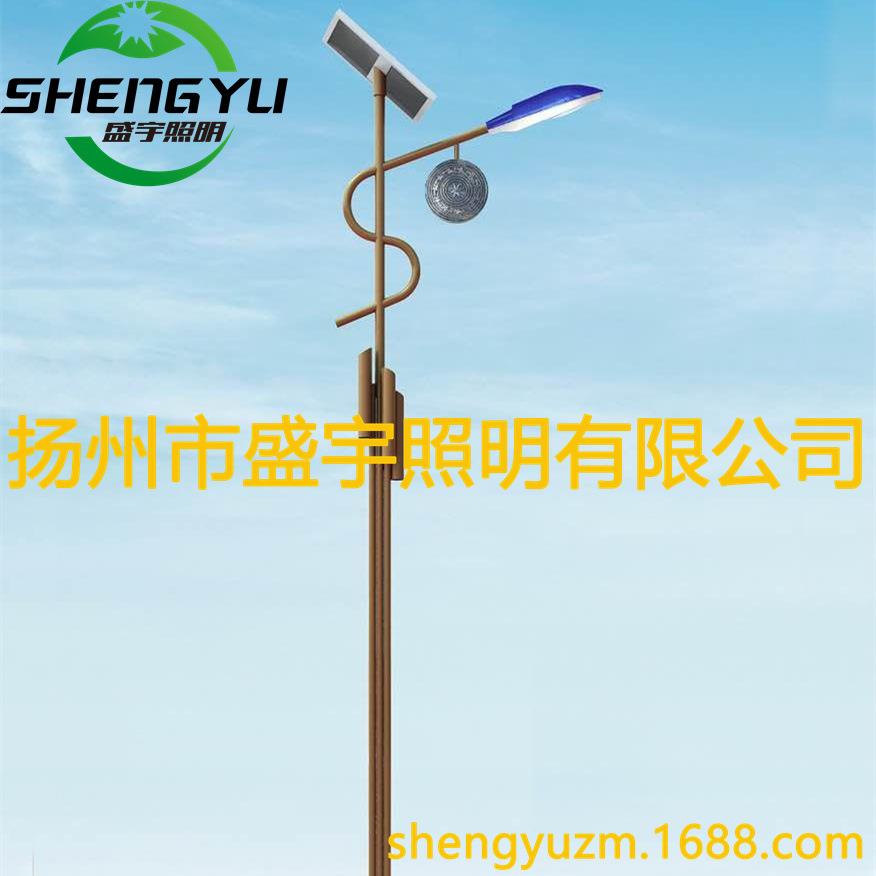 地方特色灯景区特色灯笼太阳能灯箱挂招牌广告中国结微景观中古灯