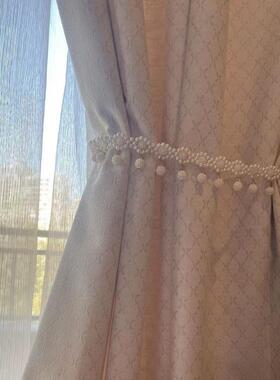 2026新款现代简约高精密面料卧室客厅样板间家装窗帘素色提花抱枕