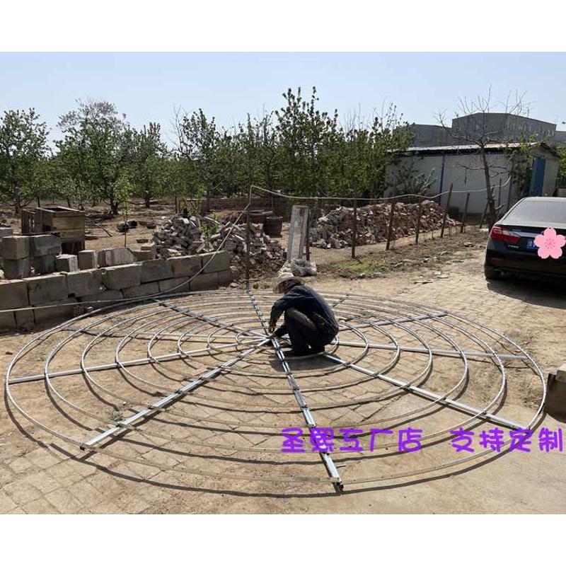 婚庆道具铁艺黑色吊顶水晶定位珠定制圆环架子婚礼堂场景顶部装饰