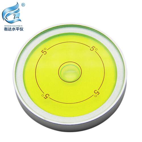 耐高温85度金属万向6010水平仪高精度5度圆形水平气泡水准仪